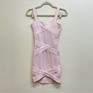 H&M Divided Pink Bandage Bodycon Dress Size 4